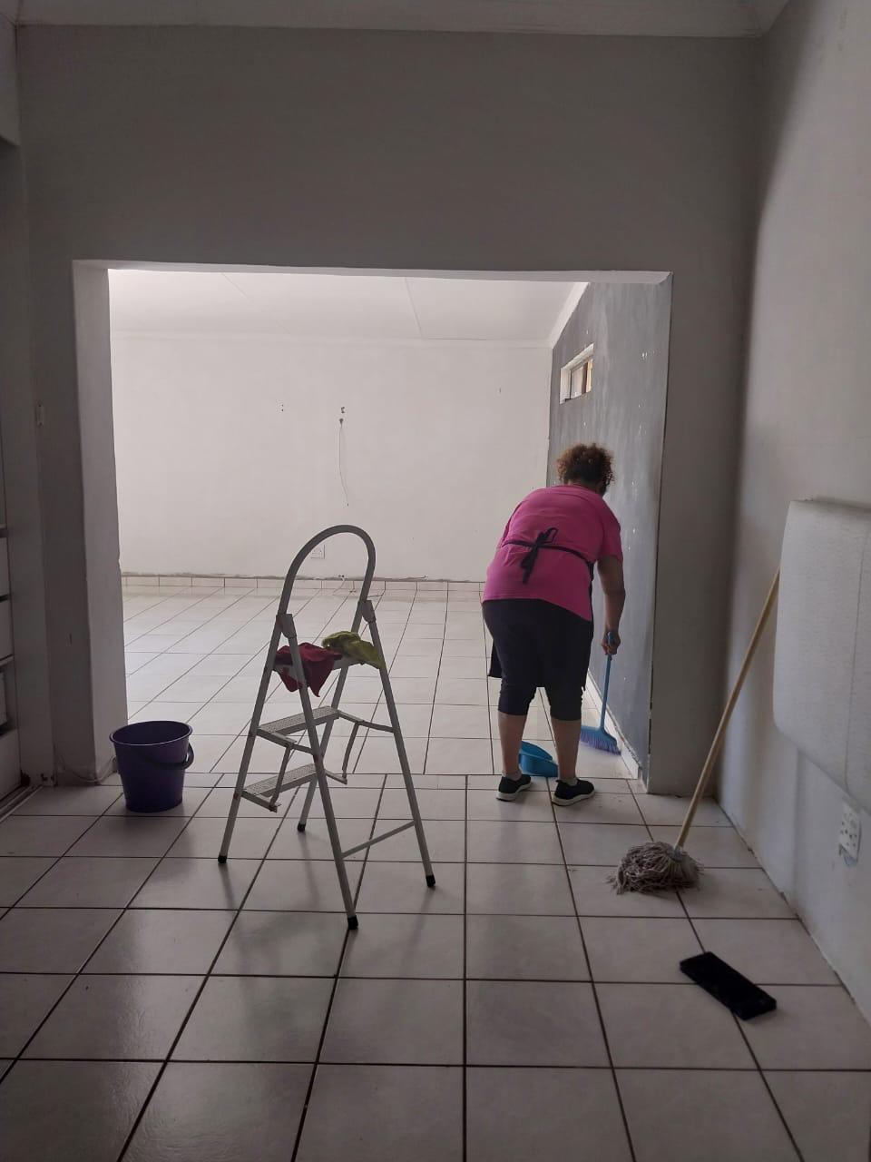 Clean office after cleaning